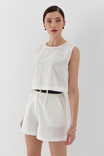 Shopping Shop Item Address for Linen Blouse Ekru