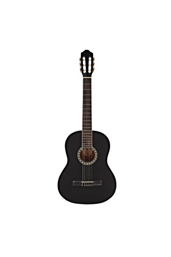 Depox Classical guitar 104 cm, Black Raven, wood, classic model, black, case, strings and pick included