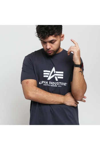 Alpha Industries Men's dark blue t-shirt Alpha Industries Basic T Navy