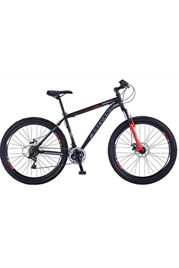Salcano Lion 26" Jant MD 21 Vites 15' Kadro Dağ Bisikleti Parlak Antrasit Kırmızı Siyah