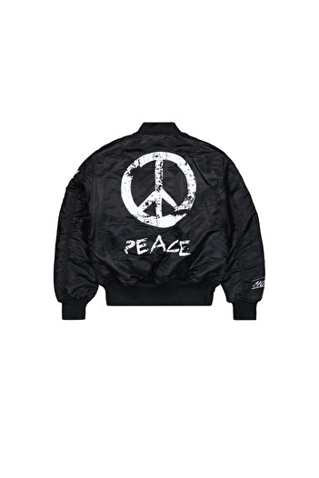 Alpha Industries Ανδρικό μαύρο bomber jacket Alpha Industries MA-1 Peace