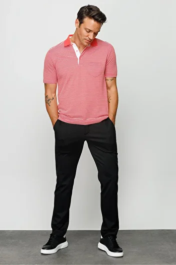 Desen Triko Men's Mercerized T-shirt Red