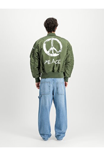 Alpha Industries Ανδρικό πράσινο bomber jacket Alpha Industries MA-1 Peace