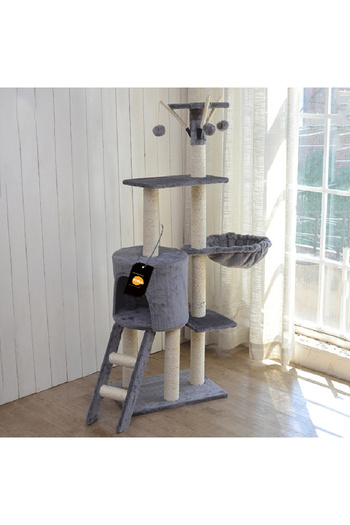 KidLe Cat Tree Large Cat Climbing Frame Cat Nest
