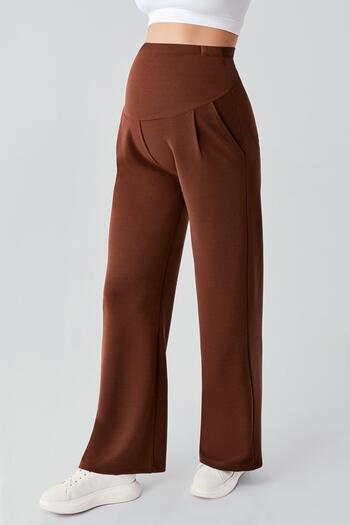 Artış Adjustable High Waist Stretchy Maternity Palazzo Pants Plz01