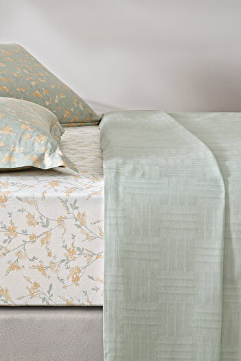 Puffy Elois Single Bamboo Pique Set - Sage