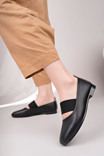 Aymood Elastic Ballerina Daily Orthopedic Sole Women's Shoes