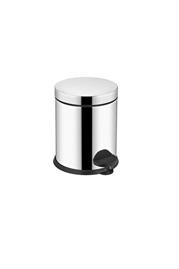 Rulopak Stainless Trash Can, Pedal, 3 Liter, White, Stylish and Convenient Design