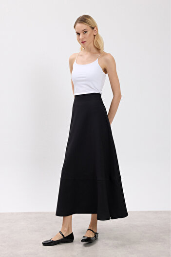 Birgül Bektaş Black Stitching Detailed Skirt