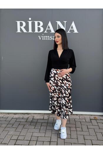 Bigdart Спідниця з візерунком із сатину 8031
