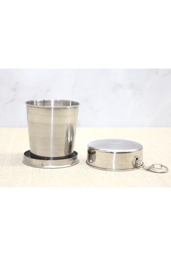 Acousticworld Foldable Single Stainless Steel Cup 8 cm