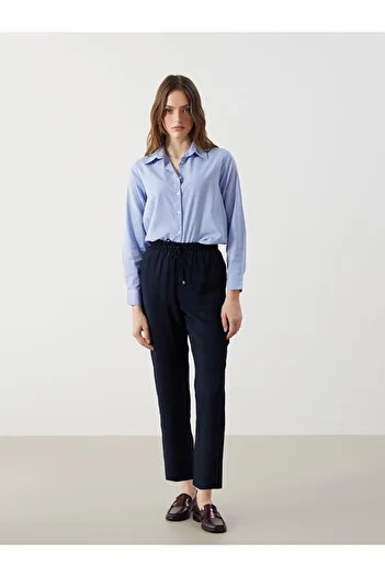 LC Waikiki Lcwaikiki Classic Elastic Waist Loose Fit Women's Trousers