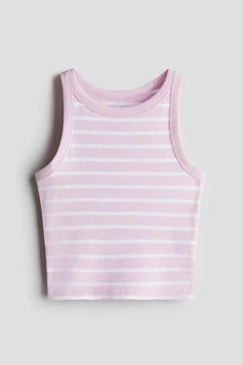 H&M Ribbed Cotton Vest Top