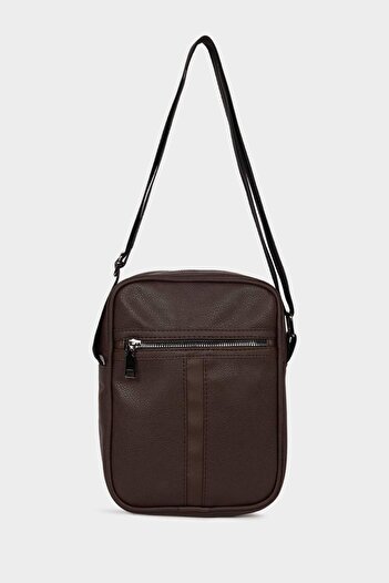 DeFacto Men's Faux Leather Crossbody Bag E7916Axns