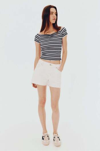 H&M Ribbed boat-neck top