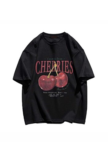 Josette Cherry printed oversize T-shirt
