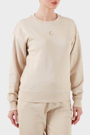 Armani Exchange 100% βαμβακερό φούτερ με χαλαρή εφαρμογή Crew Neck