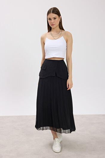 Birgül Bektaş Pleated Bodice Skirt