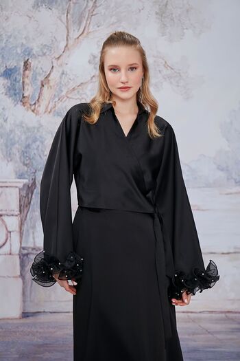 Birgül Bektaş Aurora Black Kimono