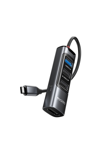 Yesido HB23 5 in 1 USB-C / Type-C Multifunction Docking Station HUB Adapter