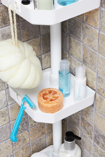 Prima Nova Bathroom Corner Shelf White