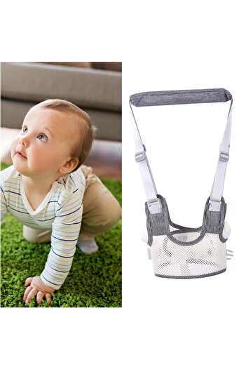 Yelajoy Baby Walking Harness,Anti Lost,Adjustable Sling Length,Handheld Kids Walker,Breathable Mesh,Gray