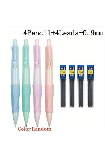Choice 0.9mm set Comfortable Grip Mechanical Pencil Set 0.5/0.7/0.9/2.0MM Leads 2B Art Writing Pencil Offic