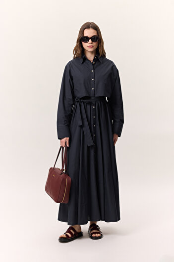 Manuka TRENCH STYLE ING RUHA NAVY BLUE