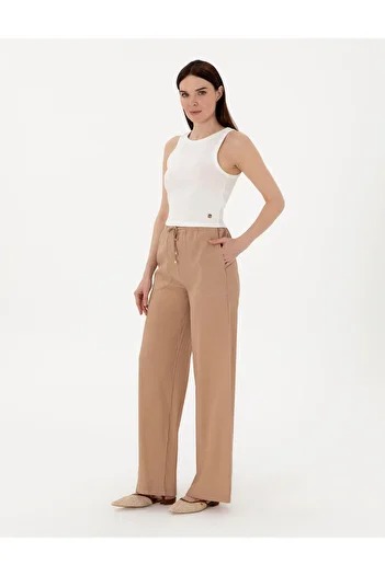Pierre Cardin Beige Loose Fit Trousers 50306511-Vr011