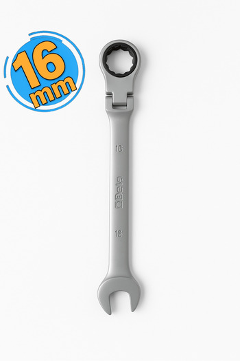 Bema Tools Articulated Ratchet Combined Wrench 16 mm
