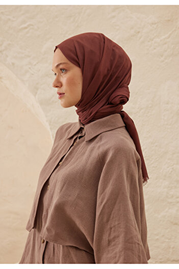 Fresh Ruby Thin Cotton Voile Shawl
