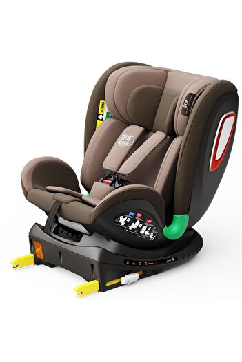 BUF BOOF Car Seat Platinum Deluxe I-size Coffee Isofix Rotative 360 ​​Top Tether Sips 40-150 Cm
