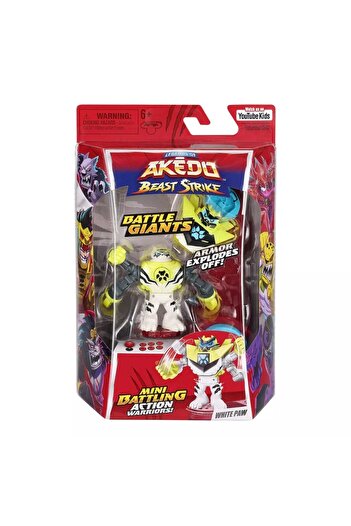 Akedo S5 Beast Strike Battle Giants White Paw Action Figure