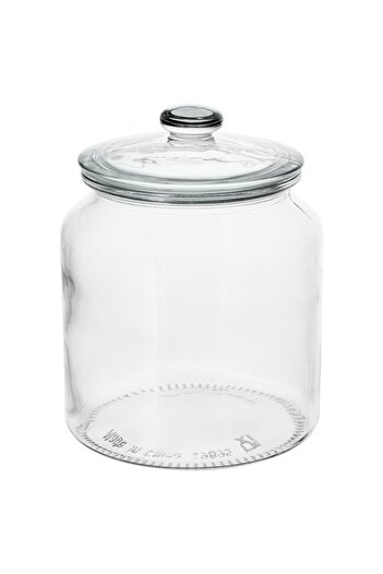 IKEA VARDAGEN Jar with lid, clear glass, 1.9 l