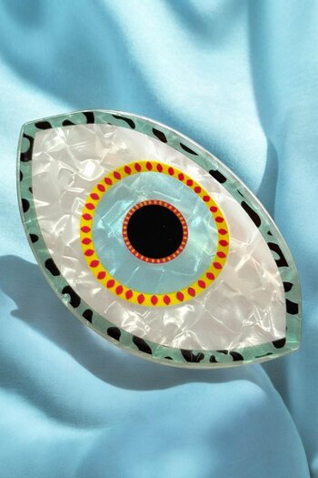 TAKIŞTIR Mixed Color Eye Figured Bone Latch Buckle