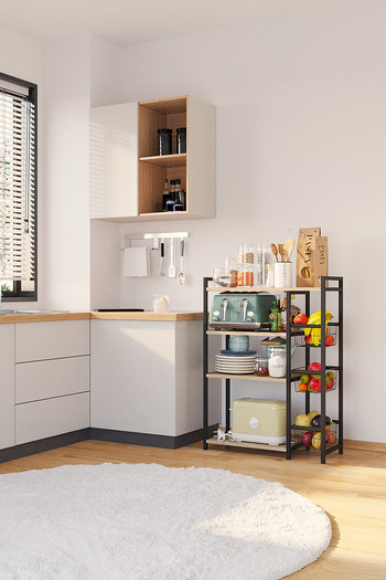 moniev Tak-Çıkar Sepetli Mutfak Rafı Çok Amaçlı Raf Kiler Banyo Rafı Metal Düzenleyici Organizer
