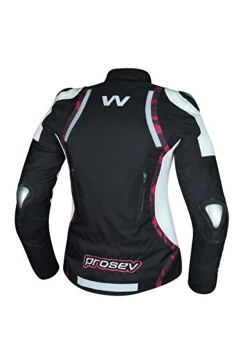 Prosev W51A Rose Women's 4 Season Motorcycle Jacket White