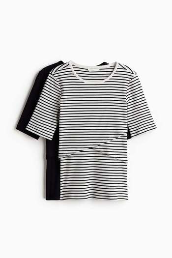 H&M MAMA 2-pack Before & After nursing tops