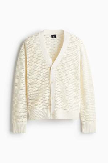 H&M Regular Fit Hole-knit cardigan