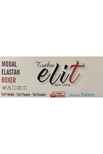 Tutku Elit 1251 Ανδρικό Modal Elastan Boxer-6 Τεμάχια
