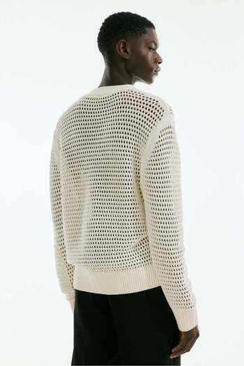 H&M Regular Fit Hole-knit cardigan
