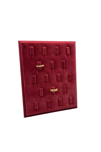 MeGass Dekor Suede Fabric Burgundy Color 20/16 cm Standing Ring Display Stand