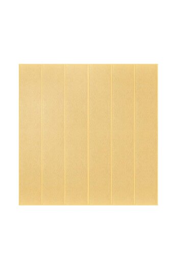 Flippy Set 10 Placi Tapet 3D, Flippy, 70 x 70 cm, 3 mm, Rasina, Tip Placi de Lemn, 4.9 mp, Crem Deschis