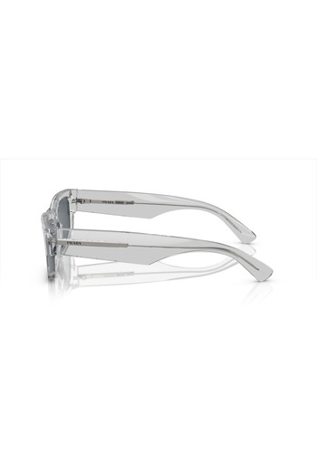 Prada Man Rectangle Sunglasses- Pr A03s - Lense Size:56mm - Crystal Grey