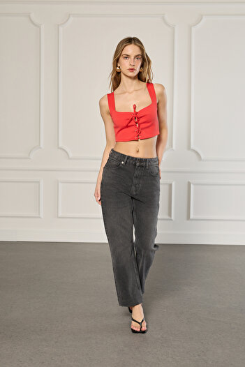 Beyyoglu Lace-Up Bustier