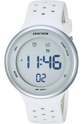 Generic Armitron Sport Unisex Digital Chronograph Silicone Strap Watch 40 8423