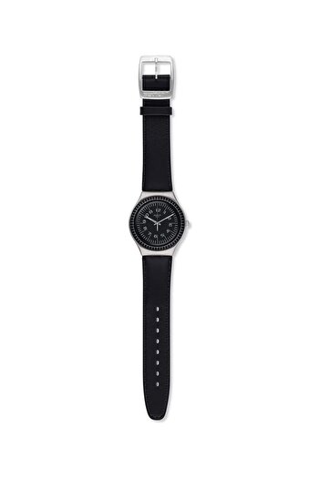 Generic Swatch Antonin Ygs133C Silver Leather Swiss Quartz Fashion Watch