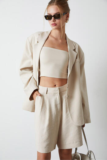 Beyyoglu Croptop with Rope Strap