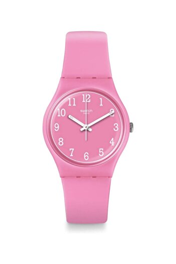 Generic Swatch Originals Quartz Movement Pink Dial Unisex Watch Gp156