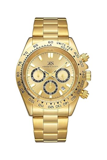 Generic Kenneth Scott Men Ld53 Movement Watch Multi Function Display And Stainless Steel Strap K23123 Gbgh